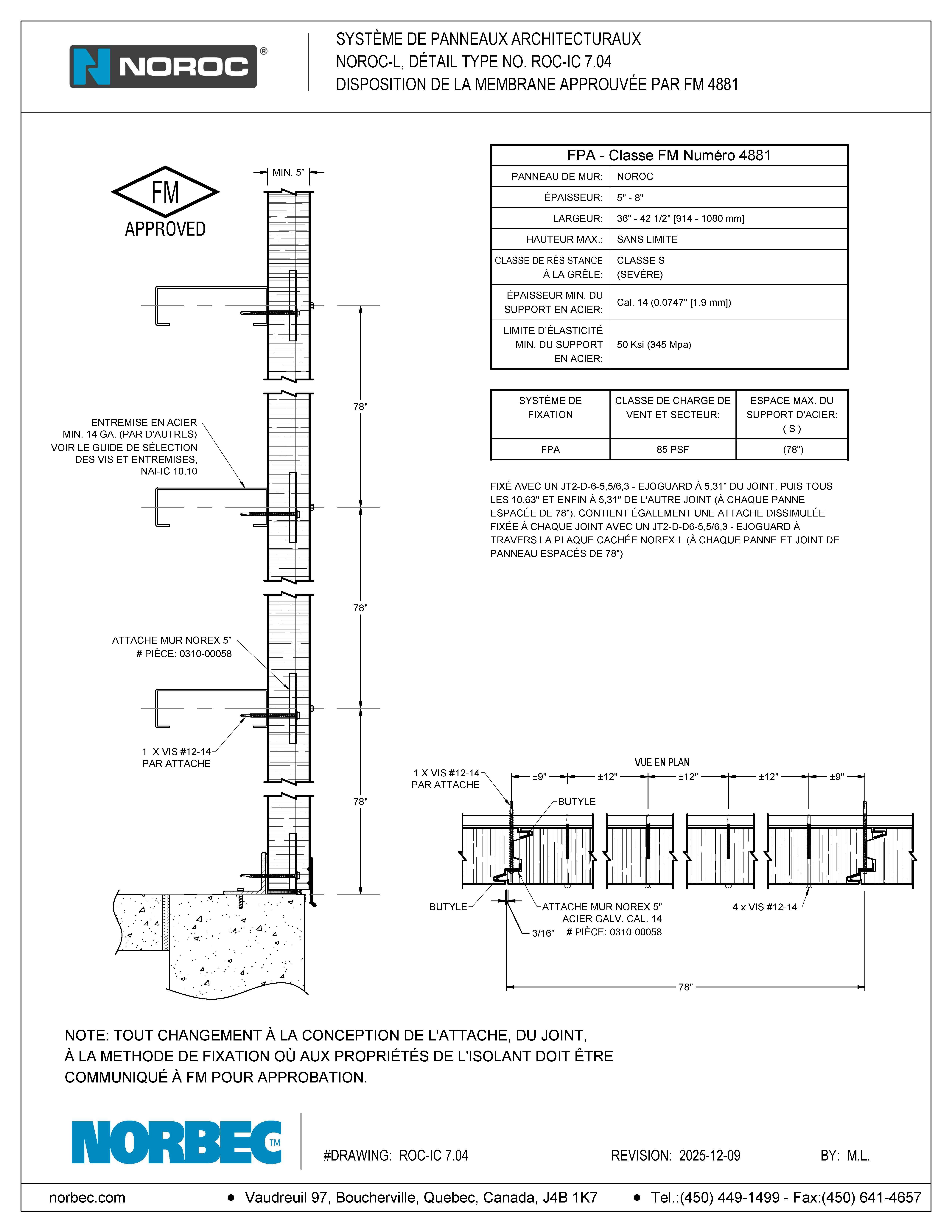 ROC-IC 7.04 Detail typique Approbation FM