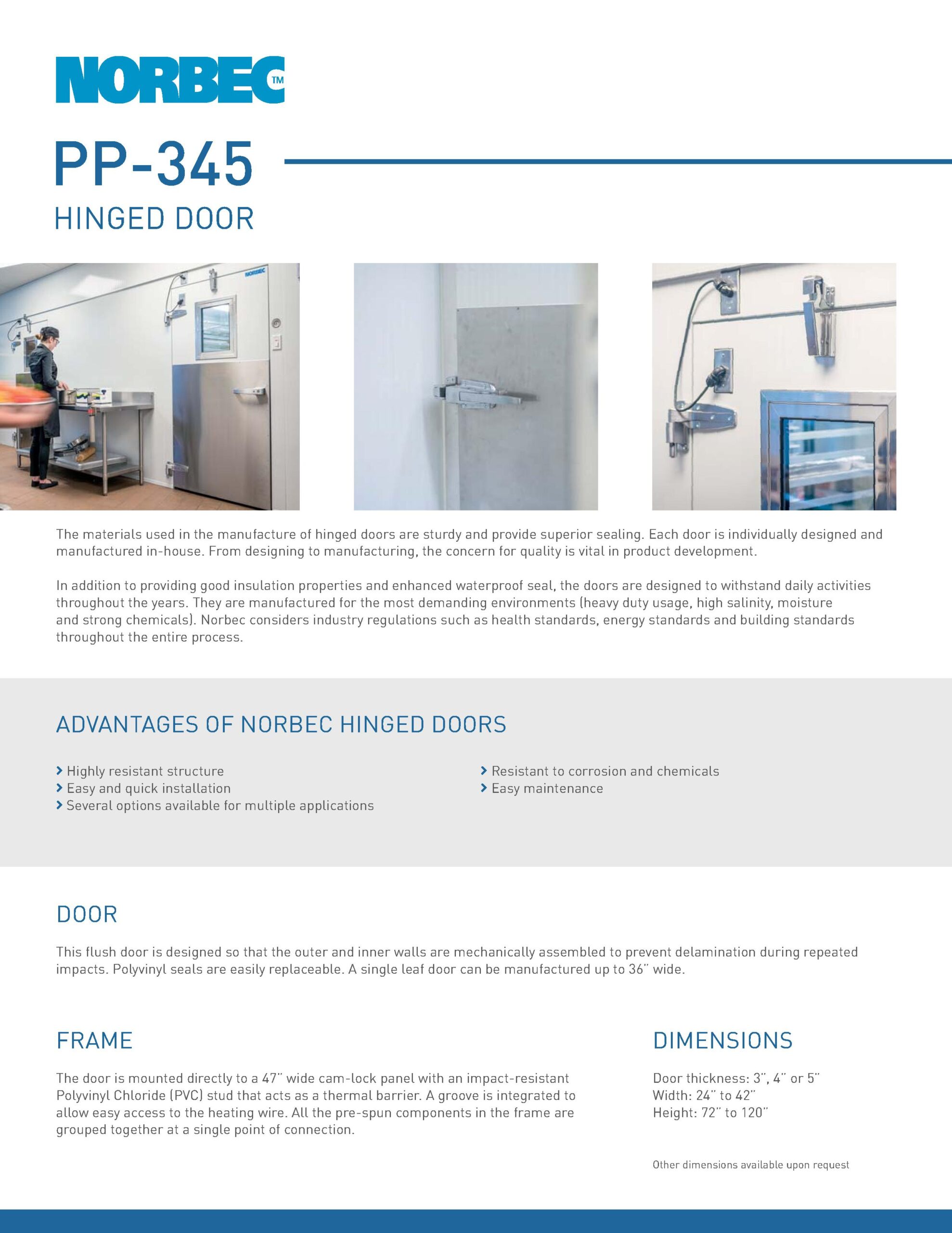 Preview Technical sheet door PP-345