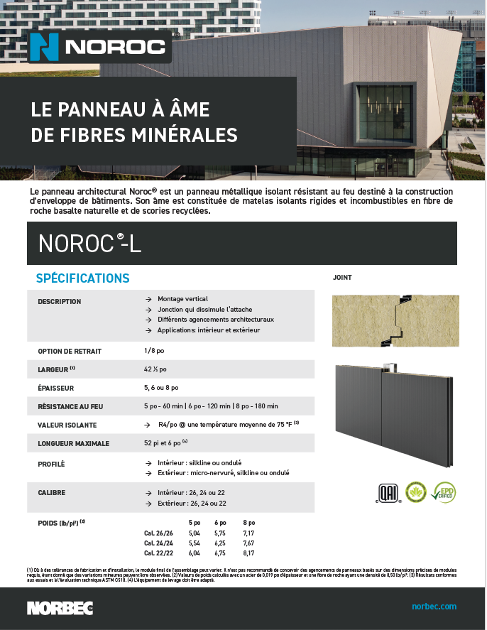 Noroc-L – Fiche Technique