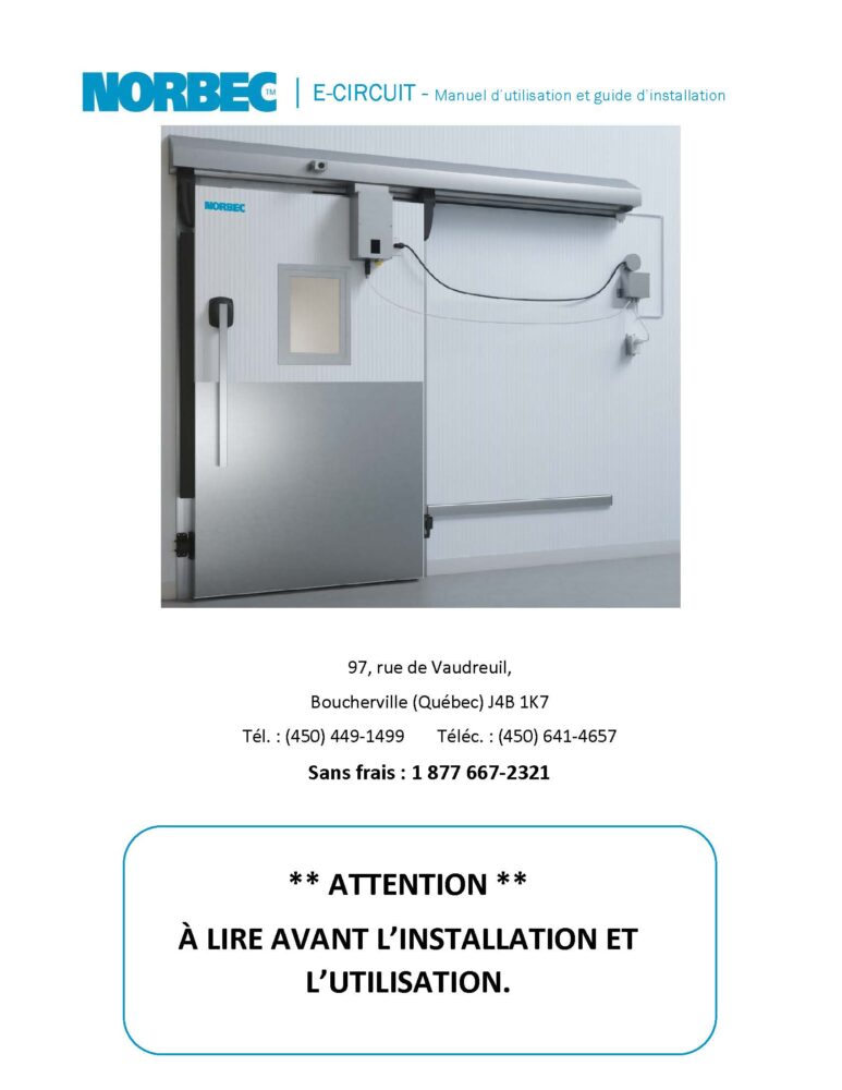 E-Circuit – Manuel d&rsquo;utilisateur et installation C2L-1750-E